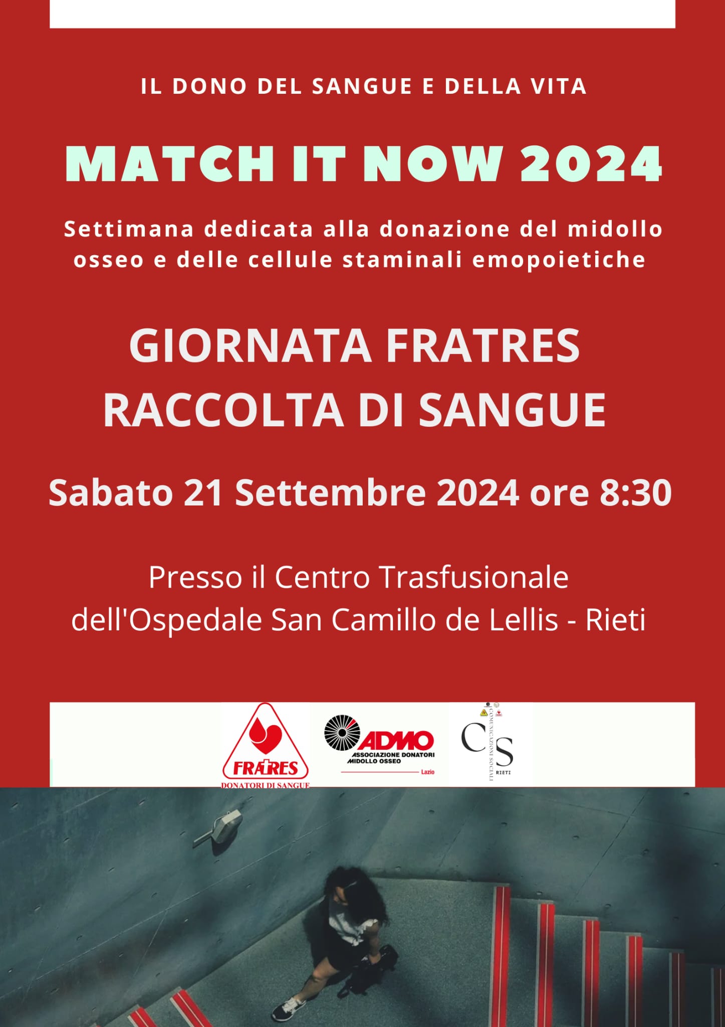 MATCH IT NOW 2024: Settimana di Sensibilizzazione sulla Donazione di Midollo Osseo e Cellule Staminali Emopoietiche